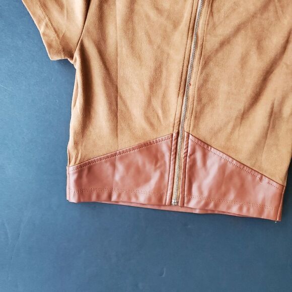 Necessary clothing Tan Suede Crop Top - Picture 8 of 9
